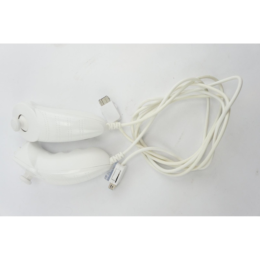 GC 2-Pack Nintendo Wii Nunchuk Controller White Motion Sensor‎ Cable